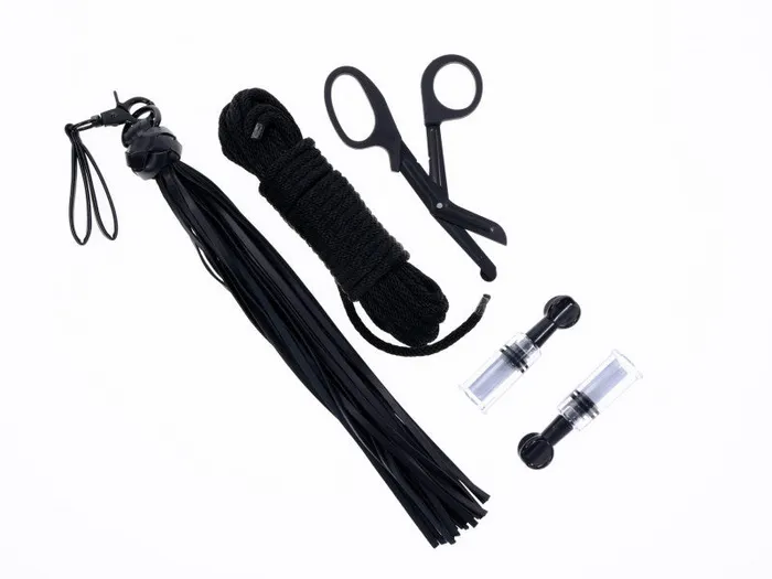 Tied and Twisted Bondage Kit Black Sportsheets Anal