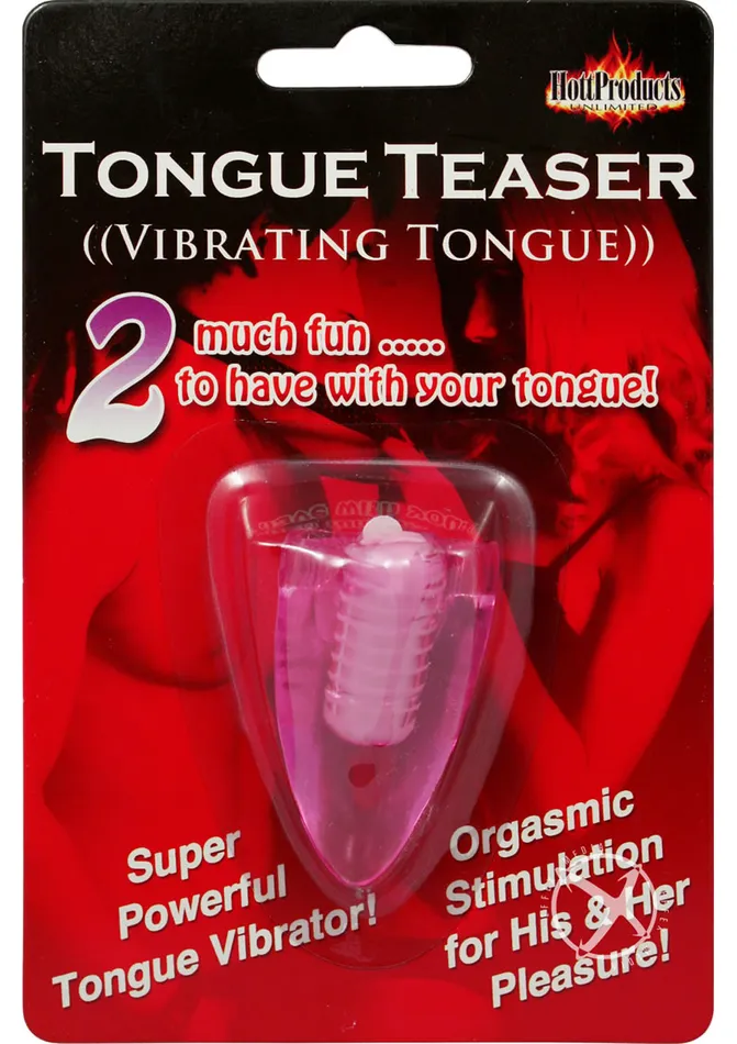 Tongue Teaser Silicone Oral Vibrator Magenta Hott Products Female Sex Toys