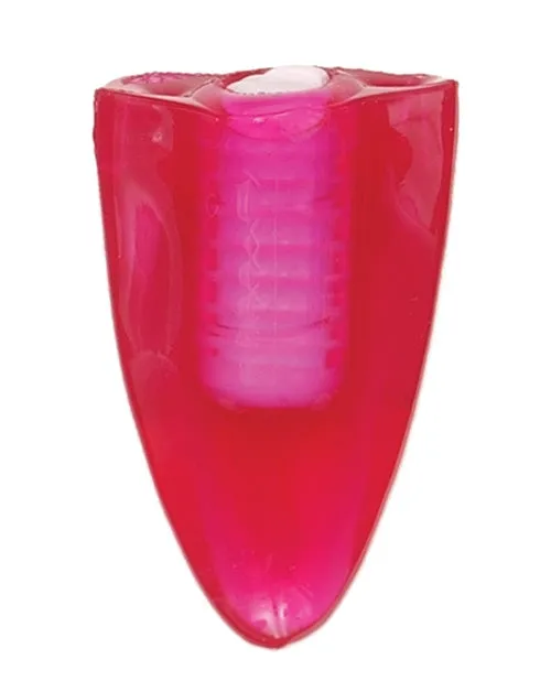 Tongue Teaser Silicone Oral Vibrator Magenta Hott Products Female Sex Toys