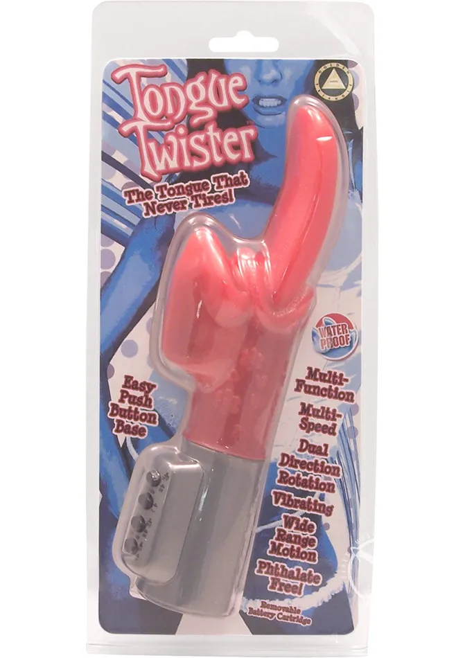 Tongue Twister Vibrator Pink Golden Triangle Vibrators