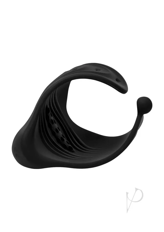 Trinity Men Male Sex Toys Trinity Men 10X Pleasure Stroke Penis Vibrating Silicone Sleeve Black