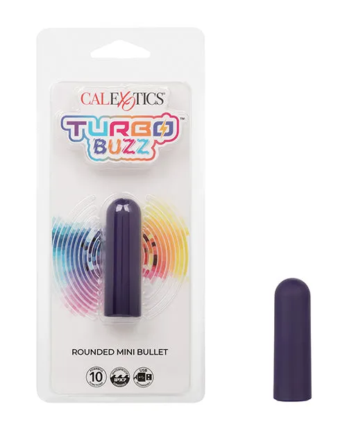 Turbo Buzz Vibrators Turbo Buzz Rechargeable Rounded Mini Bullet Purple