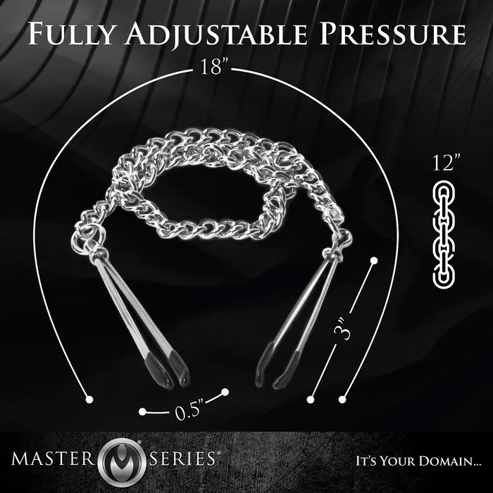 Tweezer Nipple Clamps Master Series Nipple Clitoral Toys