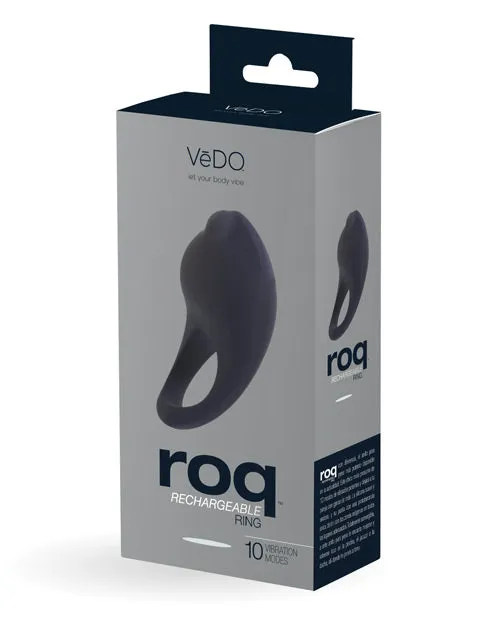 Vedo Anal VeDO Roq Rechargeable Ring Black Vedo Anal VeDO Roq Rechargeable Ring Black