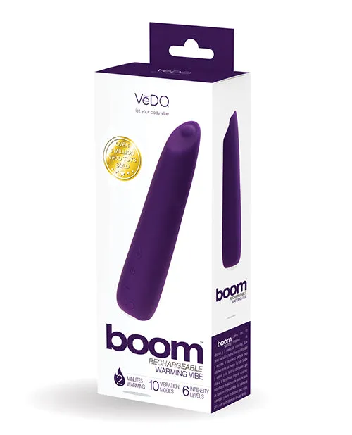 VeDO Boom Rechargeable Ultra Powerful Vibe Purple Vedo Vibrators VeDO Boom Rechargeable Ultra Powerful Vibe Purple Vedo Vibrators