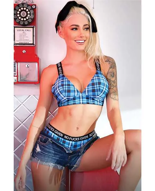 Vibes By Fantasy Lingerie Vibrators Vibes No Fuck Given Bralette Cheeky Panty Monday Blue ML Vibes By Fantasy Lingerie Vibrators Vibes No Fuck Given Bralette Cheeky Panty Monday Blue ML