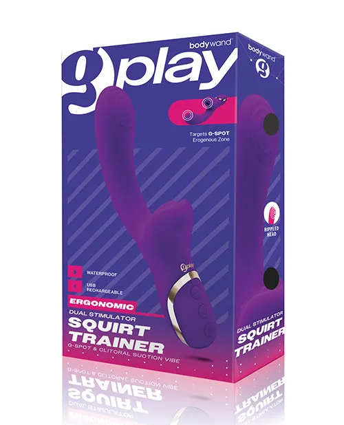 Vibrators Bodywand Bodywand GPlay Rechargeable Silicone GSpot and Clitoral Vibrator Purple Vibrators Bodywand Bodywand GPlay Rechargeable Silicone GSpot and Clitoral Vibrator Purple