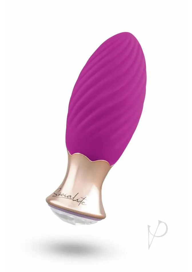 Vibrators Bodywand Bodywand Socialite Lola Rechargeable Silicone Vibrator PurpleGold Vibrators Bodywand Bodywand Socialite Lola Rechargeable Silicone Vibrator PurpleGold