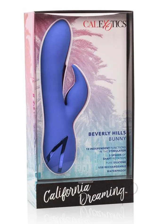 Vibrators California Dreaming California Dreaming Beverly Hills Bunny Silicone Rabbit Vibrator Blue Vibrators California Dreaming California Dreaming Beverly Hills Bunny Silicone Rabbit Vibrator Blue
