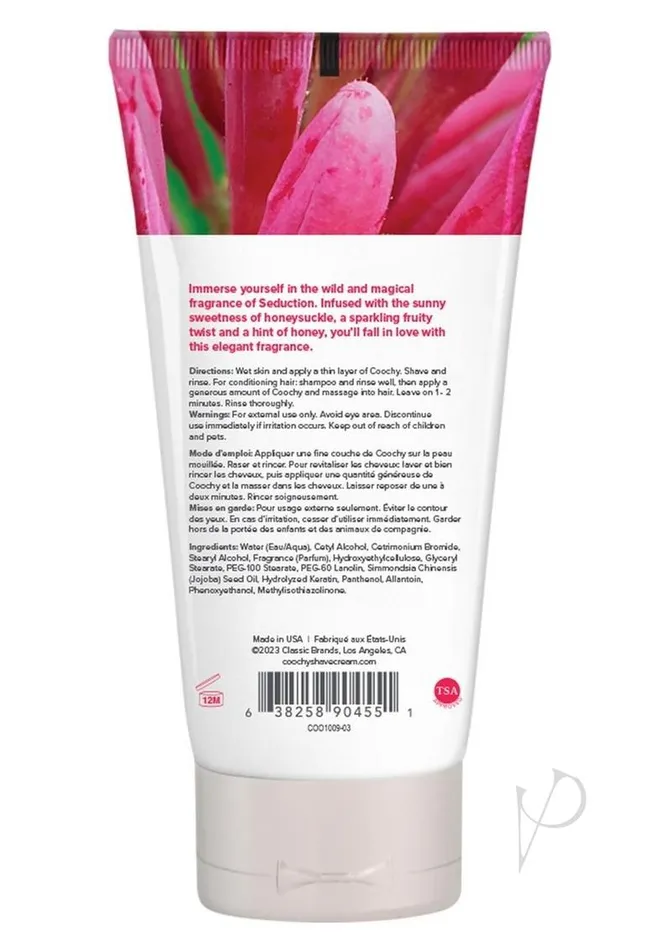 Vibrators Coochy Coochy Shave Cream Seduction HoneysuckleCitrus 34oz Vibrators Coochy Coochy Shave Cream Seduction HoneysuckleCitrus 34oz