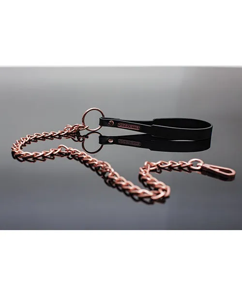 Vibrators Coquette Pleasure Collection Pleasure Collection Leash BlackRose Gold