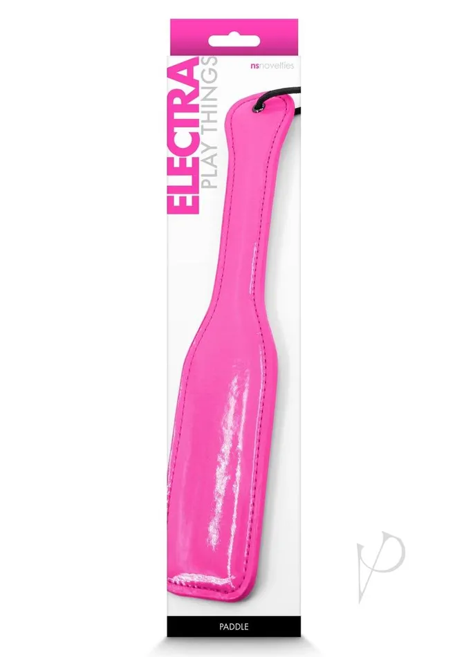 Vibrators Electra Play Things PU Leather Paddle Pink Electra Play Things