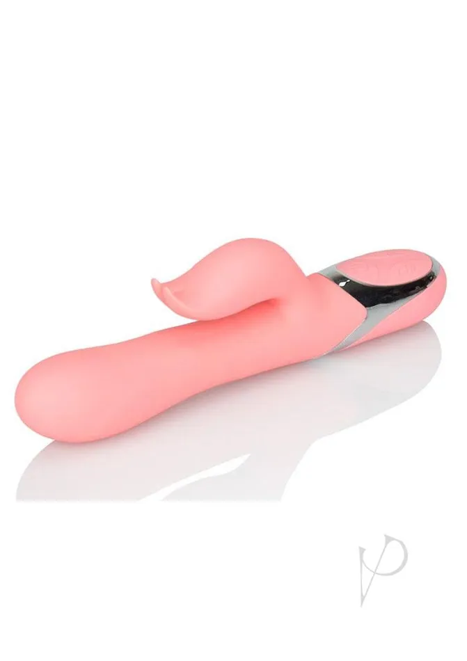 Vibrators Enchanted Enchanted Tickler Silicone Rechargeable Rabbit Vibrator Pink