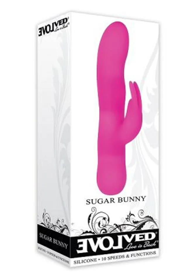 Vibrators Evolved Sugar Bunny Silicone Vibrator Pink