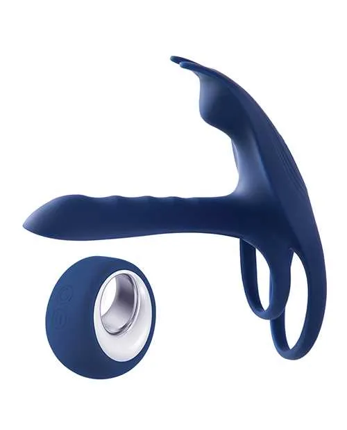 Vibrators Honey Play Box Blue Fox Vibrating Girth Enhancer Penis Sleeve Blue Vibrators Honey Play Box Blue Fox Vibrating Girth Enhancer Penis Sleeve Blue