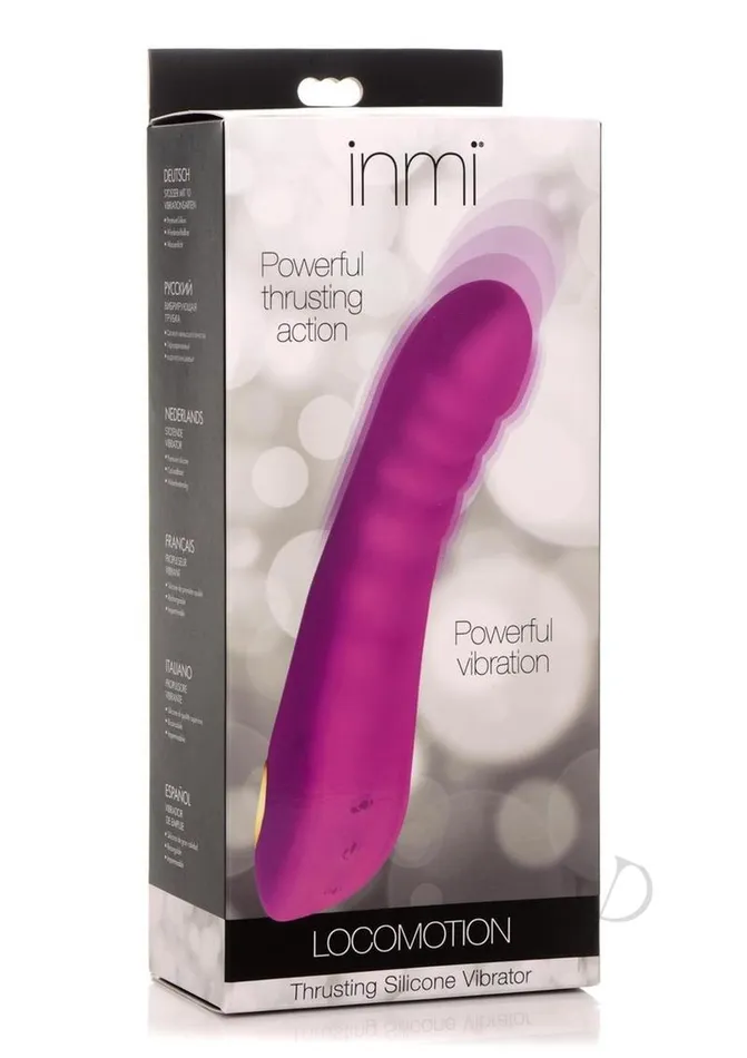 Vibrators Inmi Inmi Locomotion Thrusting Silicone Vibrator Pink