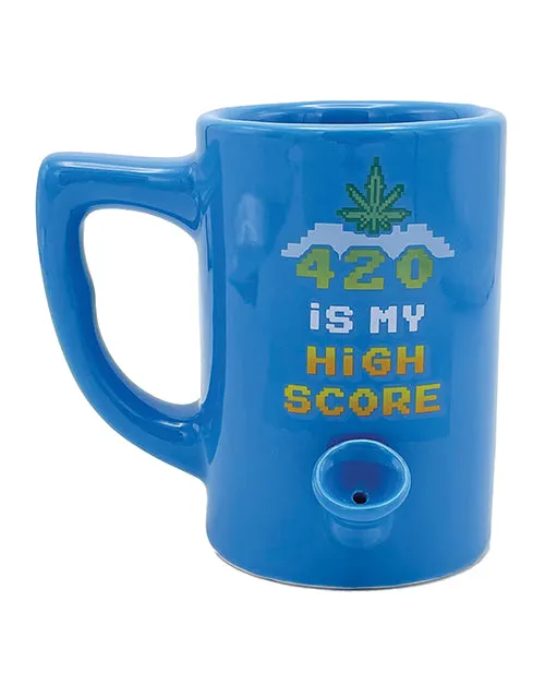 Vibrators Island Dogs Wake Bake 420 is My High Score Coffee Mug 10 oz Blue Vibrators Island Dogs Wake Bake 420 is My High Score Coffee Mug 10 oz Blue