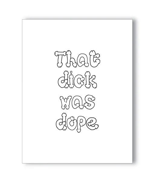 Vibrators Kush Kards Dope Dick Naughty Greeting Card