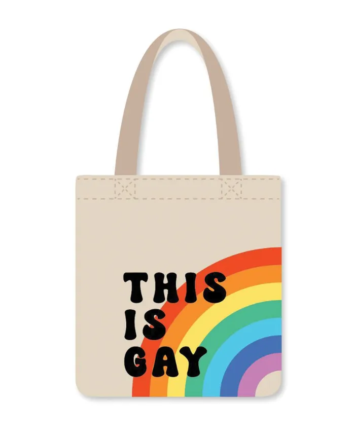 Vibrators Kush Kards This Is Gay Rainbow Reusable Tote Multi Color