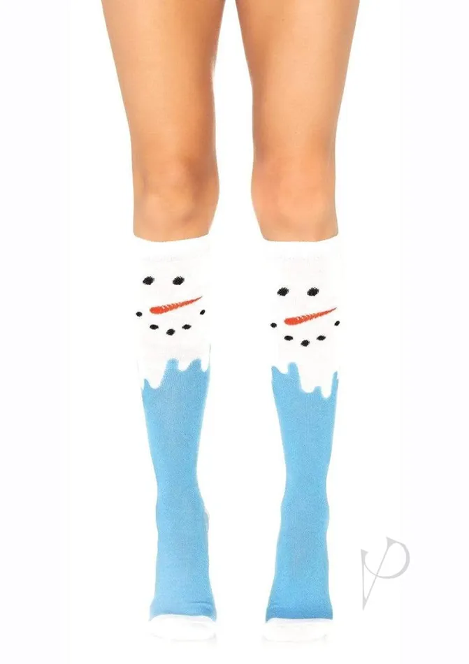 Vibrators Leg Avenue Leg Avenue Snow Man Knee High Socks OS Multicolor