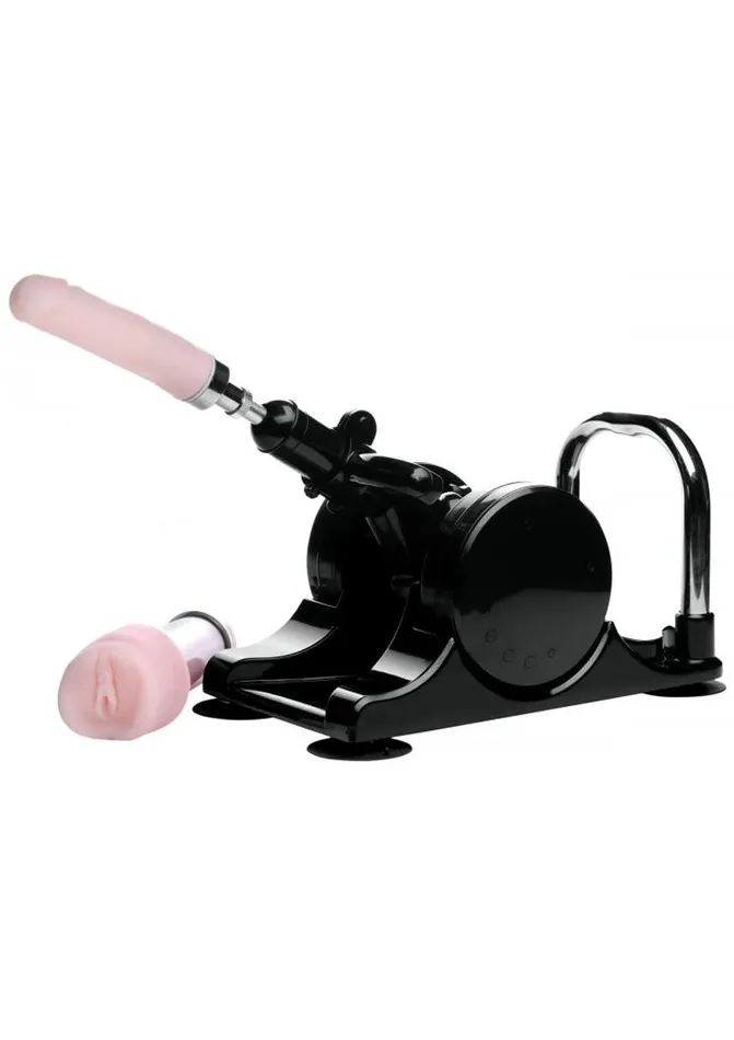 Vibrators Lovebotz LoveBotz Robo Fuk Deluxe Adjustable Sex Machine BlackPink