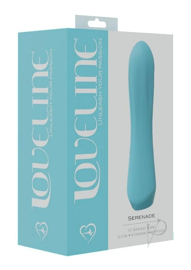 Vibrators LoveLine Serenade 10 Speed Vibrator Blue Loveline