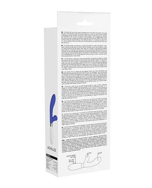 Vibrators Luminous Shots Luminous Achilles Silicone 10 Speed Rabbit Vibrator Royal Blue Vibrators Luminous Shots Luminous Achilles Silicone 10 Speed Rabbit Vibrator Royal Blue