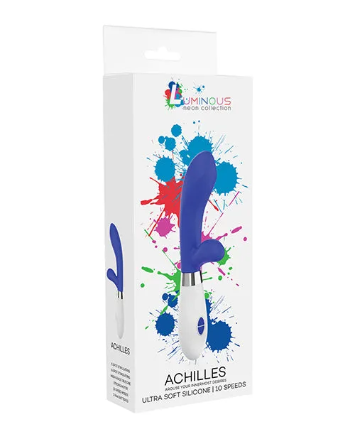 Vibrators Luminous Shots Luminous Achilles Silicone 10 Speed Rabbit Vibrator Royal Blue Vibrators Luminous Shots Luminous Achilles Silicone 10 Speed Rabbit Vibrator Royal Blue
