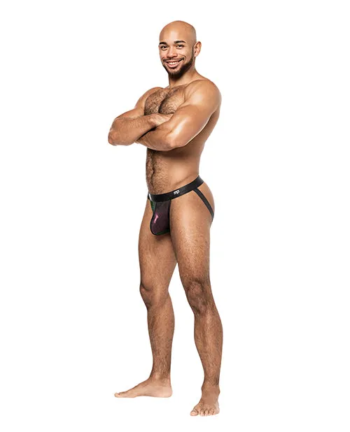 Vibrators Male Power Hocus Pocus Stretch Poly Spandex Uplift Jock Purple SM