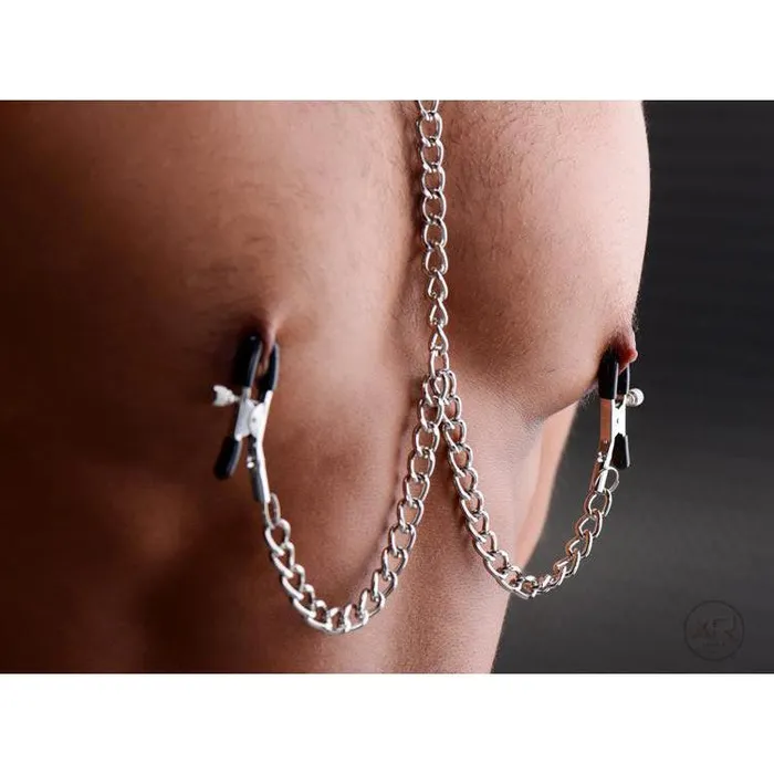 Vibrators Master Series Submission Collar and Nipple Clamps