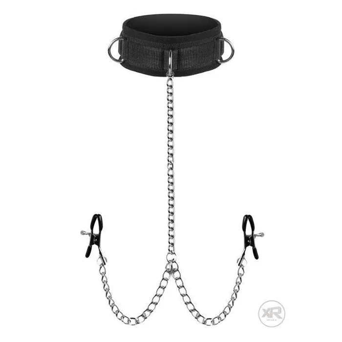Vibrators Master Series Submission Collar and Nipple Clamps