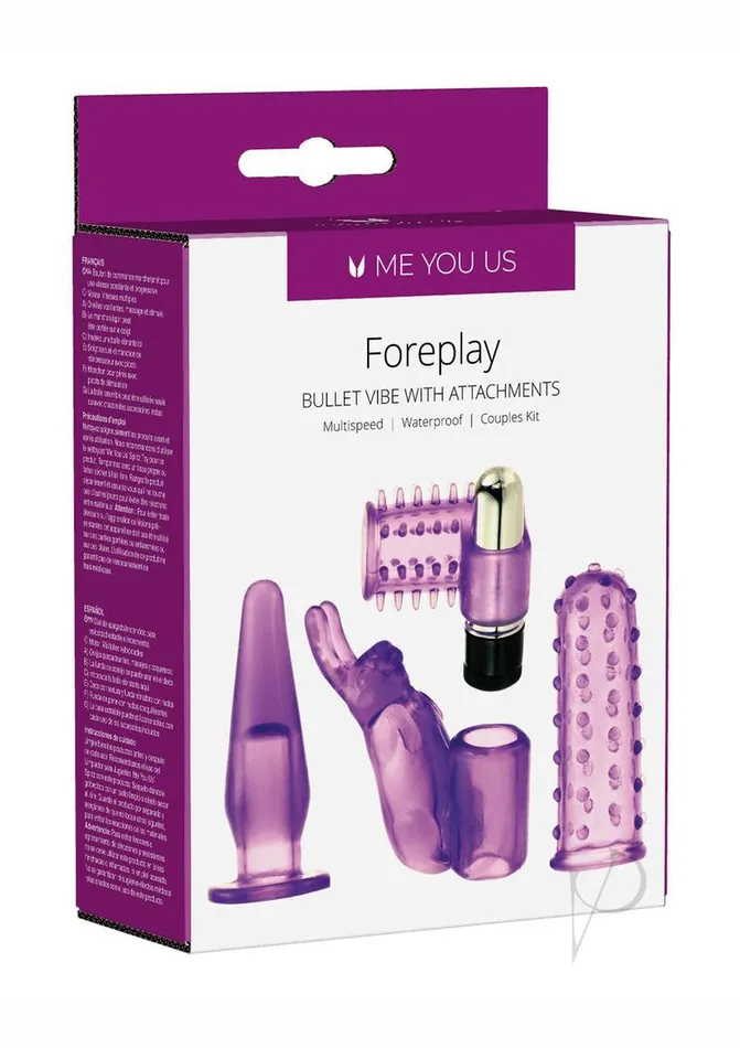 Vibrators ME YOU US 4play Couples Kit with Bullet and Sleeves Purple Me You Us Vibrators ME YOU US 4play Couples Kit with Bullet and Sleeves Purple Me You Us