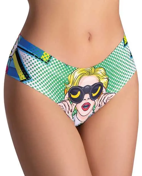 Vibrators Mememe Mememe Comics Curious Girl Printed Slip LG Vibrators Mememe Mememe Comics Curious Girl Printed Slip LG
