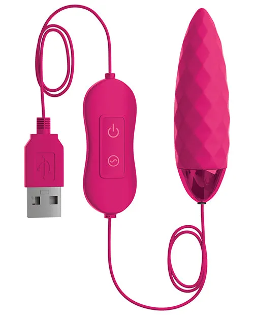 Vibrators Omg OMG Bullets Fun USBPowered Silicone Vibrating Bullet Pink