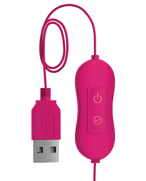 Vibrators Omg OMG Bullets Fun USBPowered Silicone Vibrating Bullet Pink