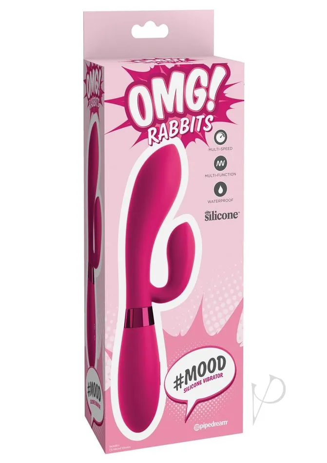 Vibrators Omg OMG Rabbits Mood Silicone Vibrator Pink