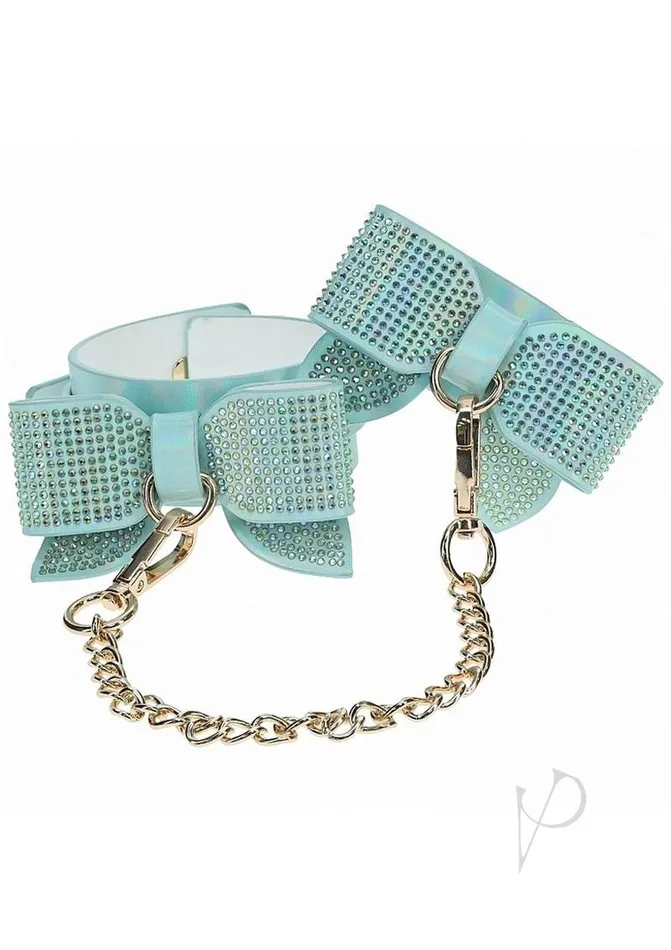 Vibrators Ouch Paris Collection Leg Cuffs Blue Ouch