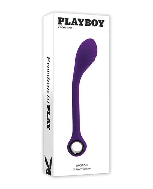 Vibrators Playboy Playboy Spot On Rechareable Silicone GSpot Vibrator Purple