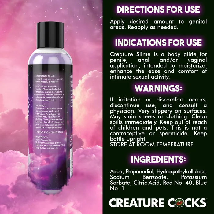 Vibrators Purple Creature Slime WaterBased Lubricant Creature Cocks