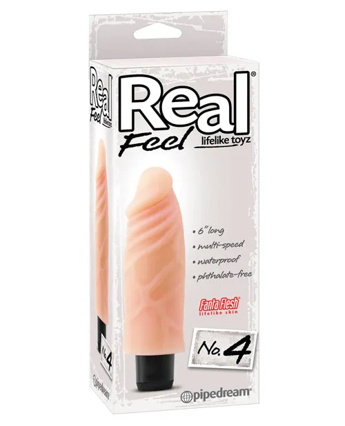 Vibrators Real Feel Real Feel Lifelike Toyz No 4 Realistic Vibrating Dildo 6in Vanilla