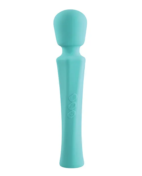 Vibrators Rock Candy Toys Rock Candy Sweetensity Rechargeable Silicone Vibrating Wand Blue