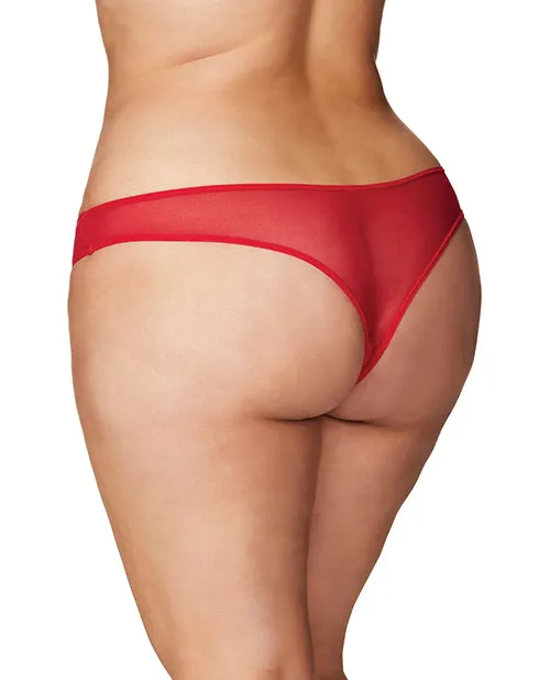 Vibrators Rsvp By Oh La La Cheri Crotchless Thong wPearls Red 3X4X Vibrators Rsvp By Oh La La Cheri Crotchless Thong wPearls Red 3X4X