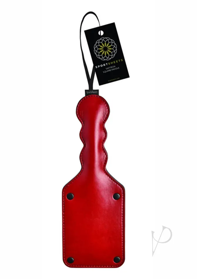 Vibrators Saffron Square Paddle Red Saffron