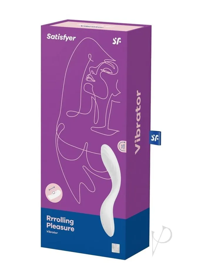 Vibrators Satisfyer Rrrolling Pleasure Rechargeable Silicone Vibrator White Satisfyer Vibrators Satisfyer Rrrolling Pleasure Rechargeable Silicone Vibrator White Satisfyer