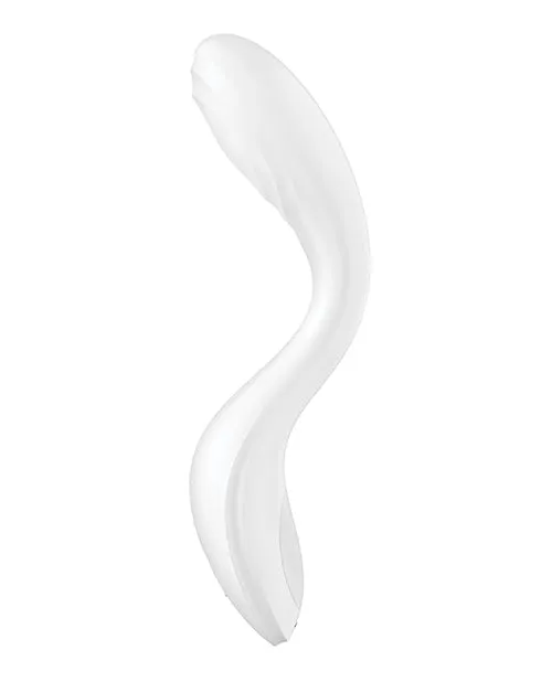 Vibrators Satisfyer Rrrolling Pleasure Rechargeable Silicone Vibrator White Satisfyer