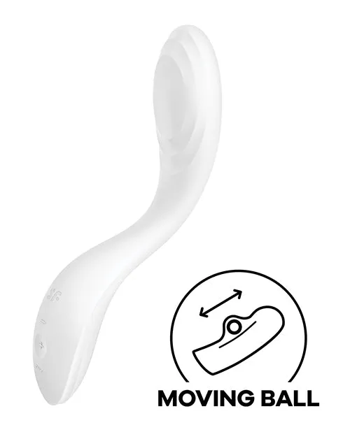 Vibrators Satisfyer Rrrolling Pleasure Rechargeable Silicone Vibrator White Satisfyer