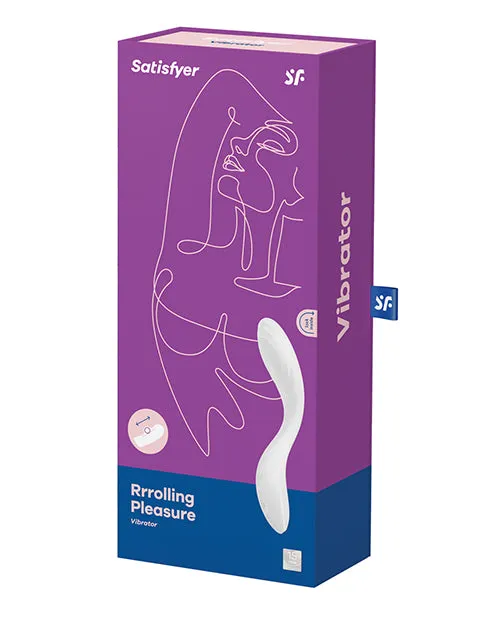 Vibrators Satisfyer Rrrolling Pleasure Rechargeable Silicone Vibrator White Satisfyer