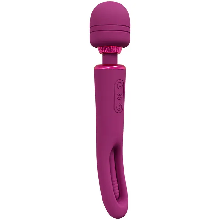 Vibrators Shots Toys Vive Pink Dual End Massage Wand