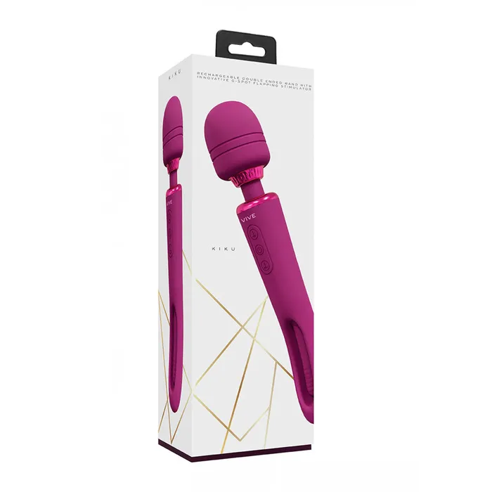 Vibrators Shots Toys Vive Pink Dual End Massage Wand