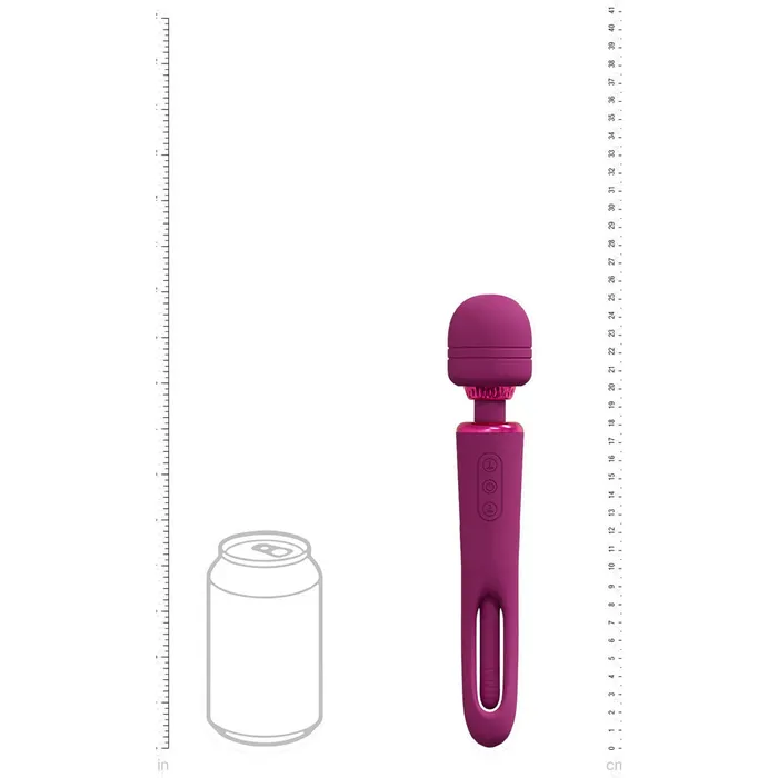 Vibrators Shots Toys Vive Pink Dual End Massage Wand